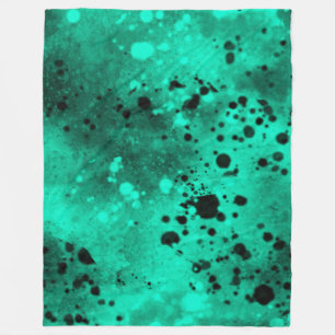 Retro Grönt Paint-platterblanketts bildomän Fleecefilt