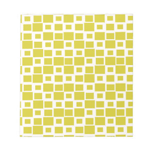 Retro Grönt Squares Mönster Anteckningsblock