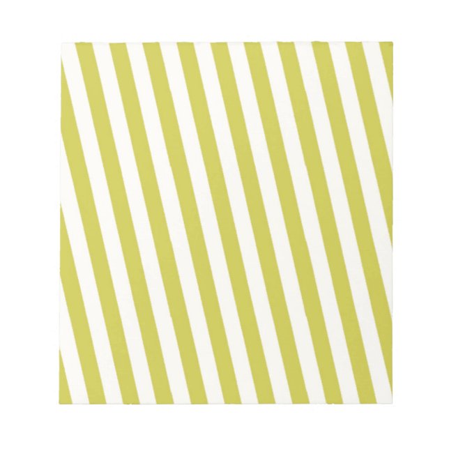 Retro Grönt stripe Mönster Anteckningsblock (Framsida)