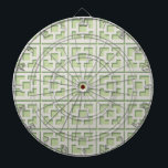 Retro Grönt Trellis Dartboard Darttavla<br><div class="desc">Lägg till en stänk i det moderna Handflatan Vår i mitten av århundradet överallt med den här rittavlan för Retro Grönt. Den inspirerades av vintage-konkreta,  bryggblock. Den designade arkitekturen på 1950-talet kommer att göra ge till en vardaglig konstruktör.</div>