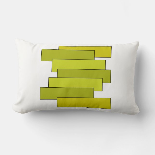 Retro gröntpubar lumbarkudde (Framsida)