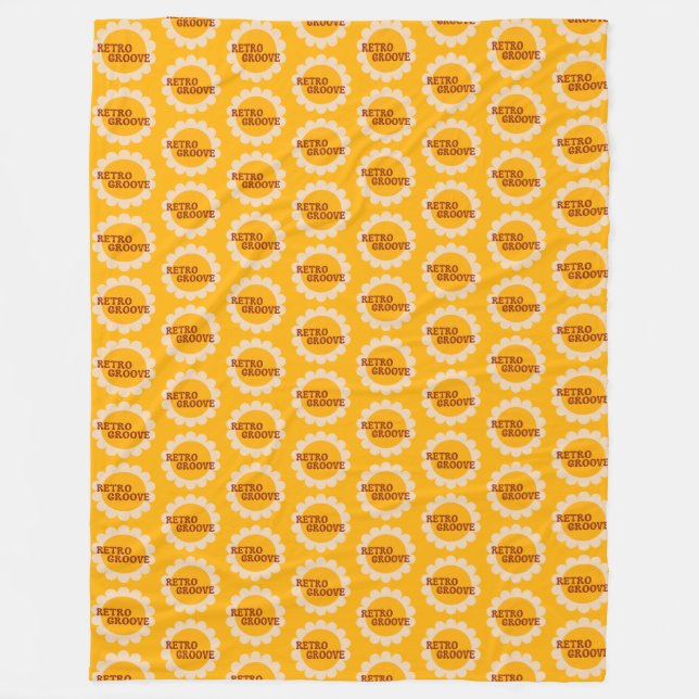 Retro Groove Fleece Blanket (Framsidan)