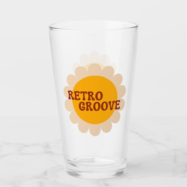 Retro Groove Glass Glaskopp (Framsida)