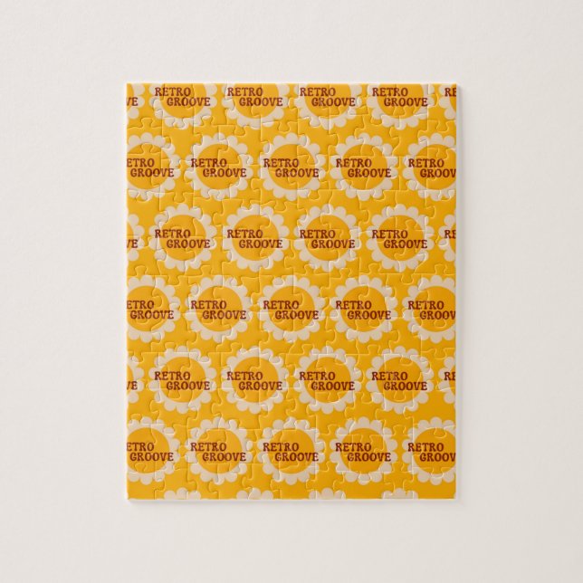 Retro Groove Jigsaw Puzzle Pussel (Vertikal)