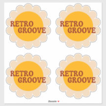 Retro Groove Klistermärke