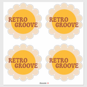 Retro Groove Klistermärke Klistermärken