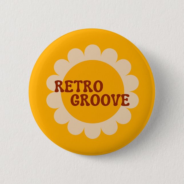 Retro Groove-knapp Knapp (Framsida)