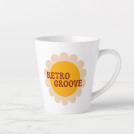 Retro Groove Latte Mug