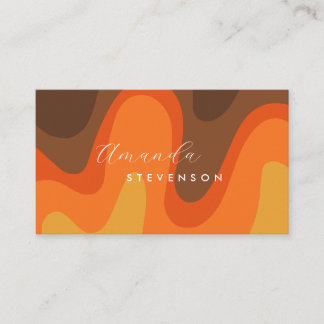 Retro Groove Liquid Abstrakt V Visitkort