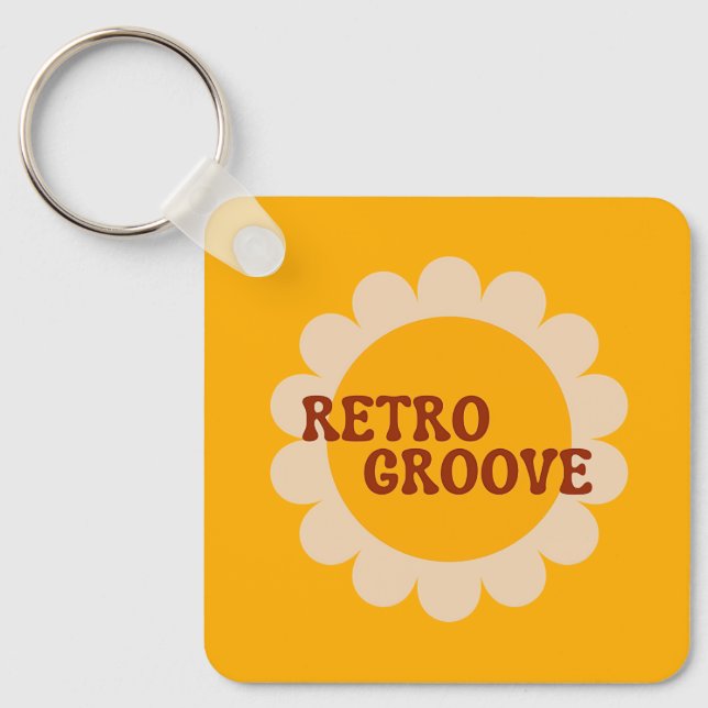 Retro Groove Nyckelring (Framsida)