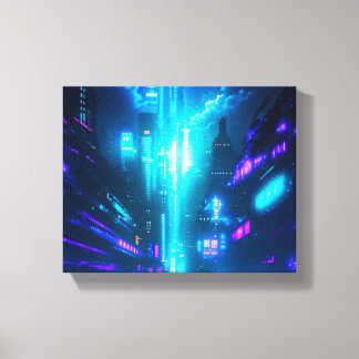 Retro Groove-omvänd Canvastryck