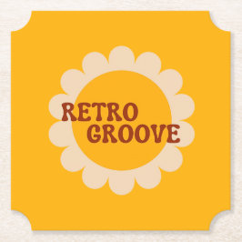 Retro Groove Paper Coaster Underlägg Papper