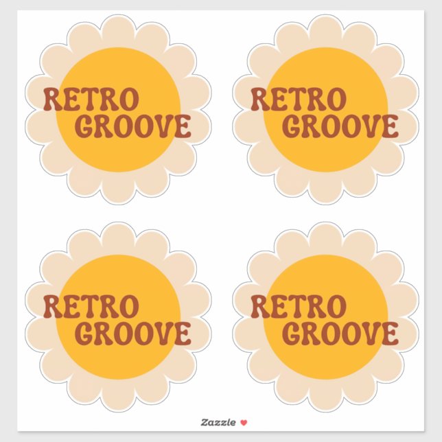 Retro Groove Sticker Klistermärken (Ark)