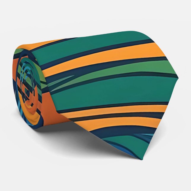 Retro Grooves Neck Tie Slips (Rullad)