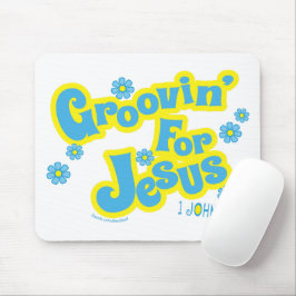 Retro Groovin's for Jesus Christian Mouse Pad Musmatta
