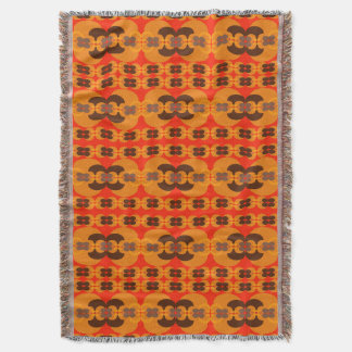 Retro Groovy 60's 70's Bubbles Mönster Filt