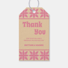 Retro Groovy 70:s fet typografi och rosa