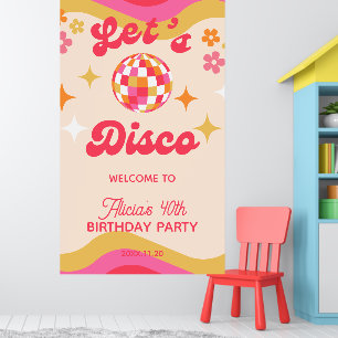 Retro Groovy 70- talet Låt oss desco alla åldrar Poster