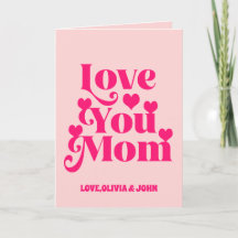 Retro Groovy 70-talsinspirerat Kärlek till dig Mam