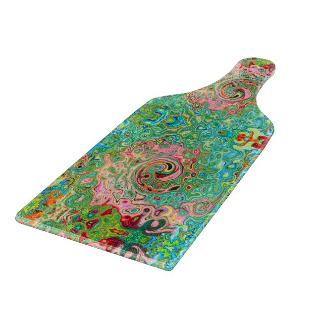 Retro Groovy Abstrakt Colorful Rainbow Swirl (Hörn)