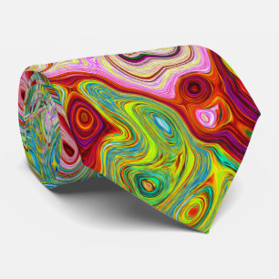 Retro Groovy Abstrakt Colorful Rainbow Swirl Slips
