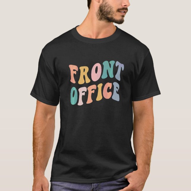 Retro Groovy Admin Squad Tillbaka Till Skolan Fron T Shirt (Framsida)
