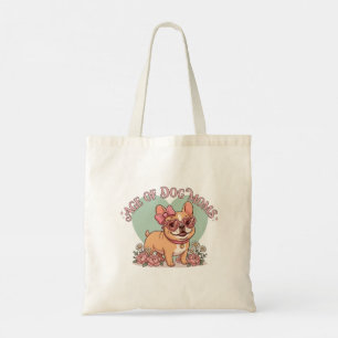 Retro Groovy Ålder för hundmammor Frenchie Tygkasse