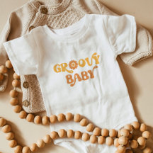 Retro Groovy baby babydusch