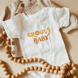 Retro Groovy baby babydusch T Shirt