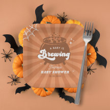 Retro Groovy Baby brinner i halloween-babyskor