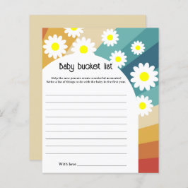 Retro Groovy - Baby-bucket-lista