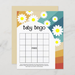 Retro Groovy - Baby dusch bingo-spel