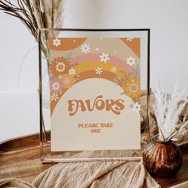 Retro Groovy baby hippy Favors Poster (Skapare uppladdad)