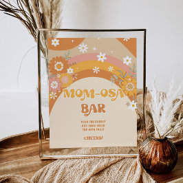 Retro groovy baby Momosa pub Poster