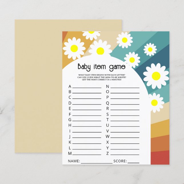 Retro Groovy - Baby Spel (Fram/baksida)