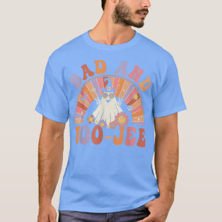 Retro Groovy Bad och Boo-Jee Blommigt Ghost Hallow T Shirt