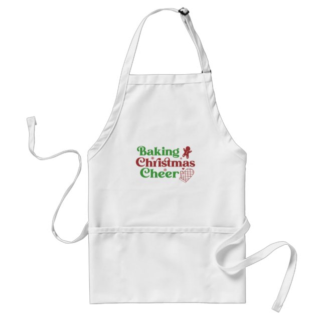 Retro Groovy Baking jul Cheer Förkläde (Framsidan)