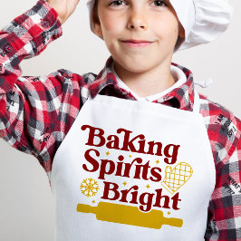 Retro Groovy Baking Spirits Bright jul Förkläde