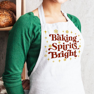 Retro Groovy Baking Spirits Bright jul Förkläde