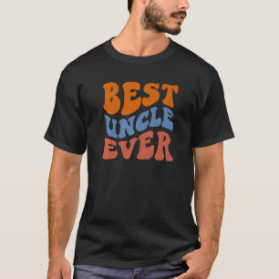 Retro Groovy Best farbror Vågigt Hippie Boho 70-ta T Shirt