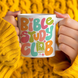Retro Groovy Bible Study Klubb Coffee Mugg