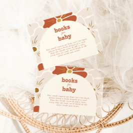 Retro Groovy Blommigt Arch Baby i Bloom | Boho Tilläggskort