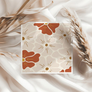 Retro Groovy Boho Baby i Bloom Pappersservett