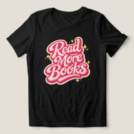 Retro Groovy Bokälskartröja, Läs Fler Böcker T Shirt