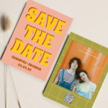 Retro Groovy Bold & Bright Boho Bröllop Qr Code Spara Datumet<br><div class="desc">Retro Groovy Bold & Bright Boho Bröllop Qr Code</div>