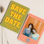 Retro Groovy Bold & Bright Boho Bröllop Qr Code Spara Datumet<br><div class="desc">Retro Groovy Bold & Bright Boho Bröllop Qr Code</div>