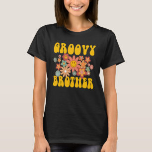 Retro Groovy Brother Matching Family 1:a födelseda T Shirt