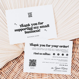 Retro Groovy Business Tack QR-kod