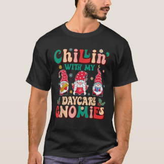 Retro Groovy Chillar Med Mina Dagis Tomtar Xmas T Shirt