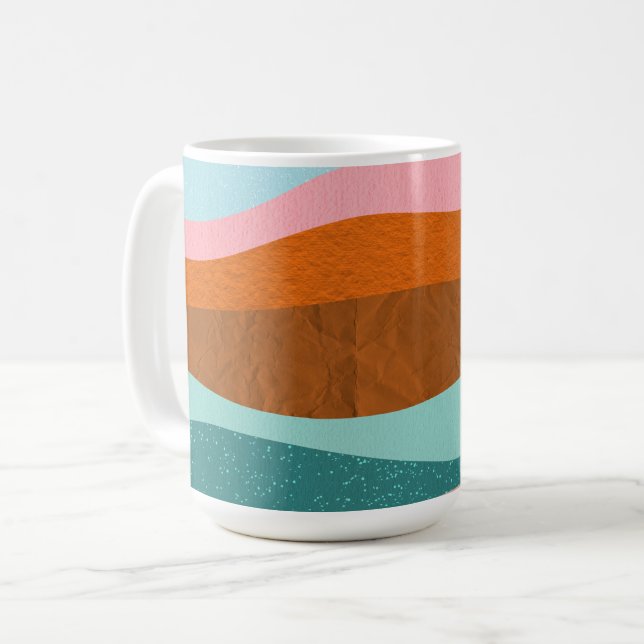 Retro Groovy Coffee Mugg (Framsida vänster)